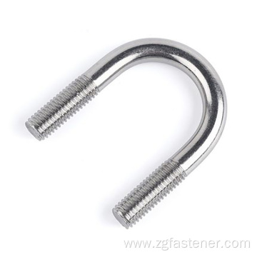 DIN3570 u shape carbon steel bolt stainless steel bolts customized u bolt pipe bend clamp